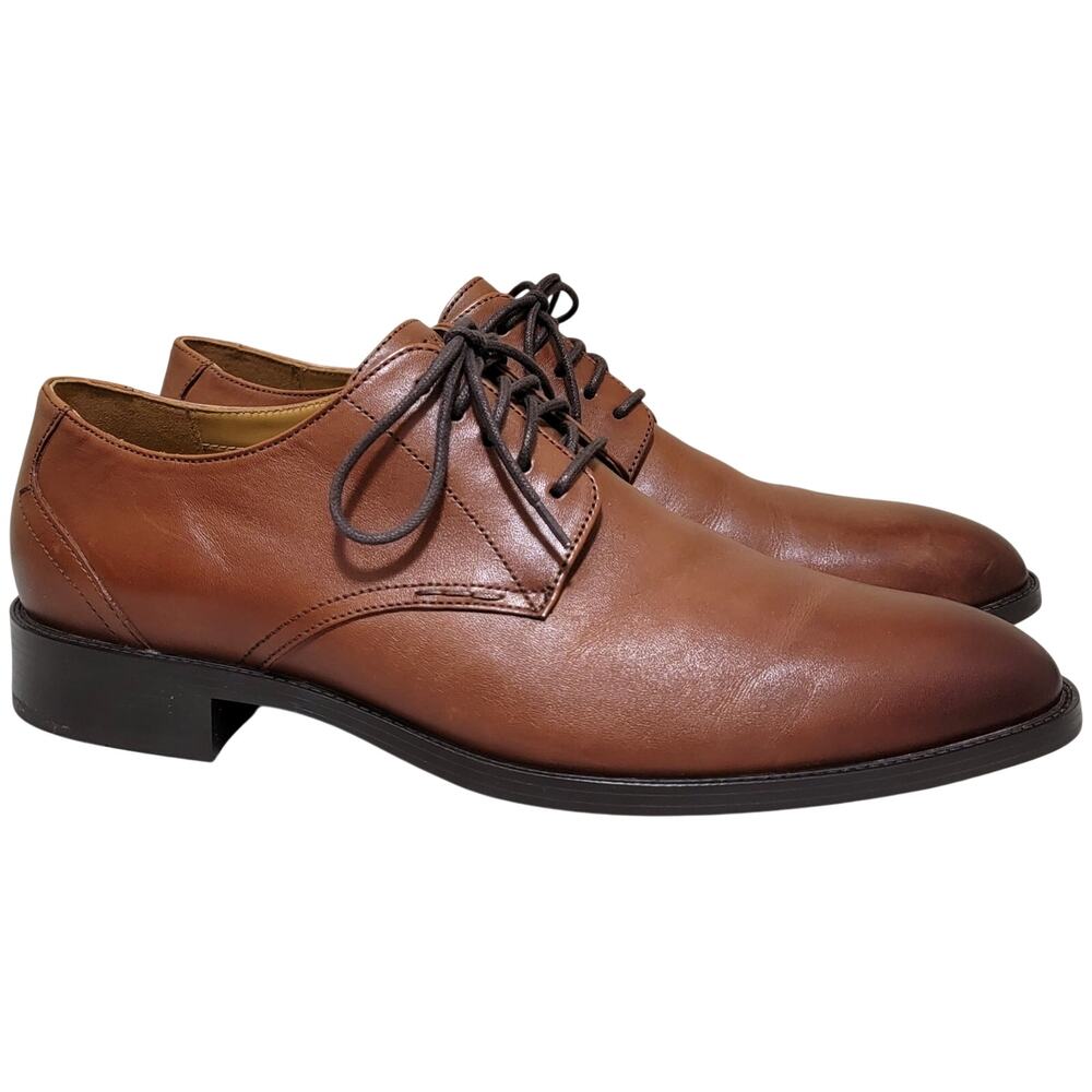 Cole Haan Men Hawthorne Plain Toe Dress Oxford Size US 13M British Tan Leather